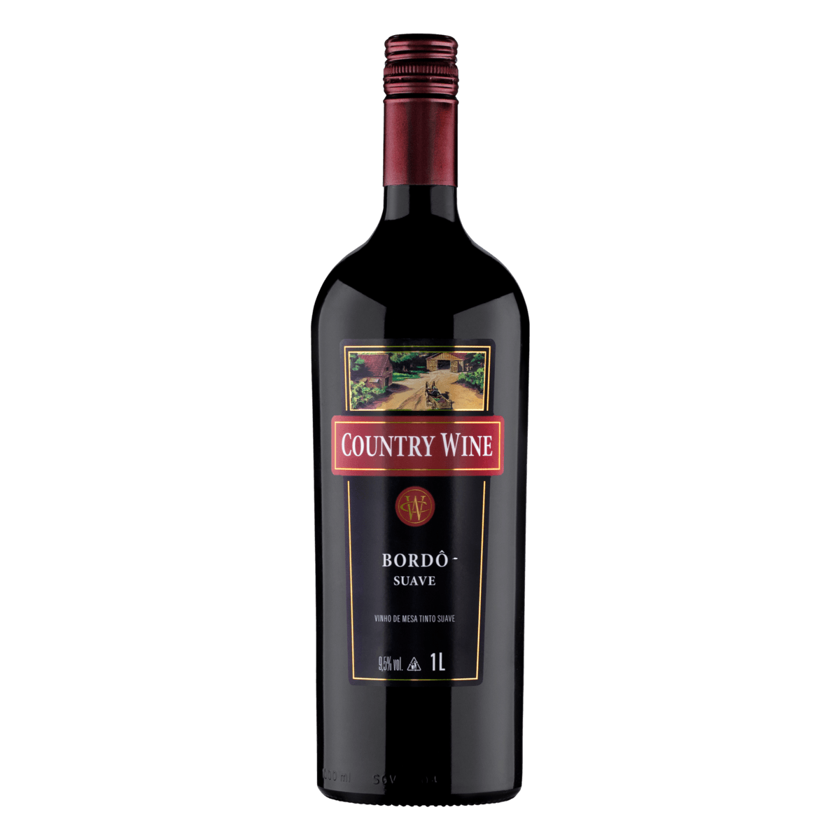Vinho Country Wine Bordo Suave 1L