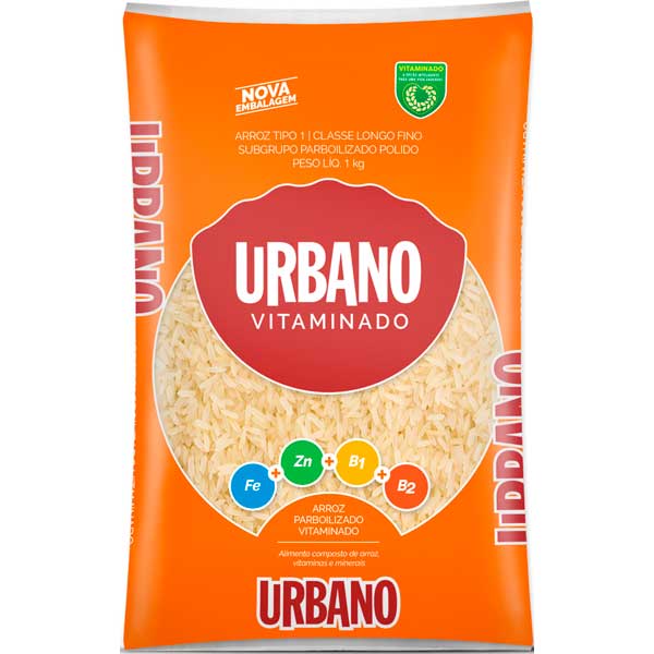 ARROZ BRANCO TIPO 1 URBANO SELEÇÃO ESPECIAL PACOTE 1KG 8 UNIDADES