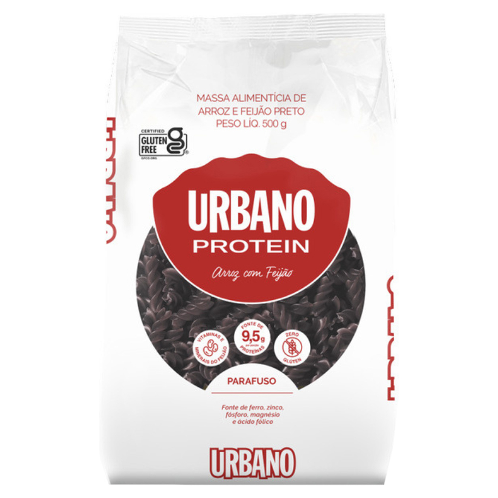 MACARRÃO DE ARROZ COM FEIJÃO PARAFUSO URBANO PACOTE 500G