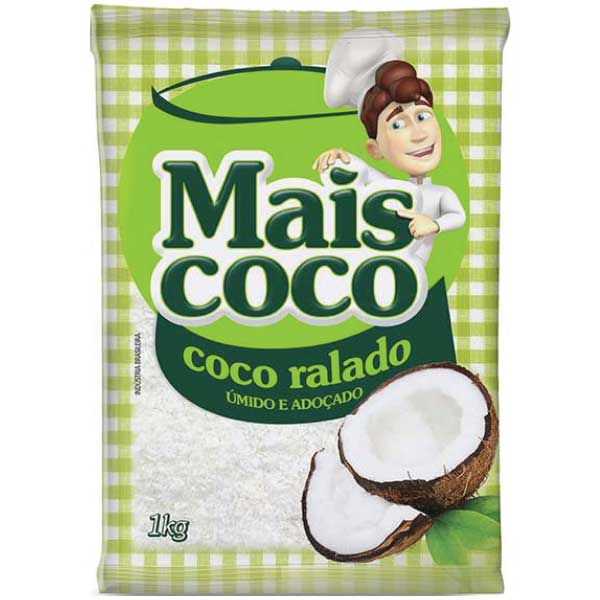 COCO RALADO ADOCADO MAIS COCO 1KG