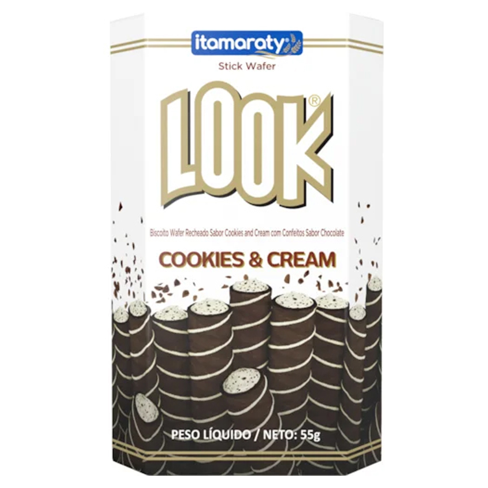 BISC ITAM LOOK WAFER COOKIES&CREAM 55G