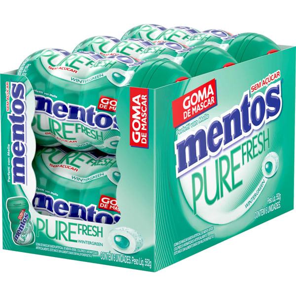 CHICLE MENTOS PURE FRESH BIG W GREEN 92G