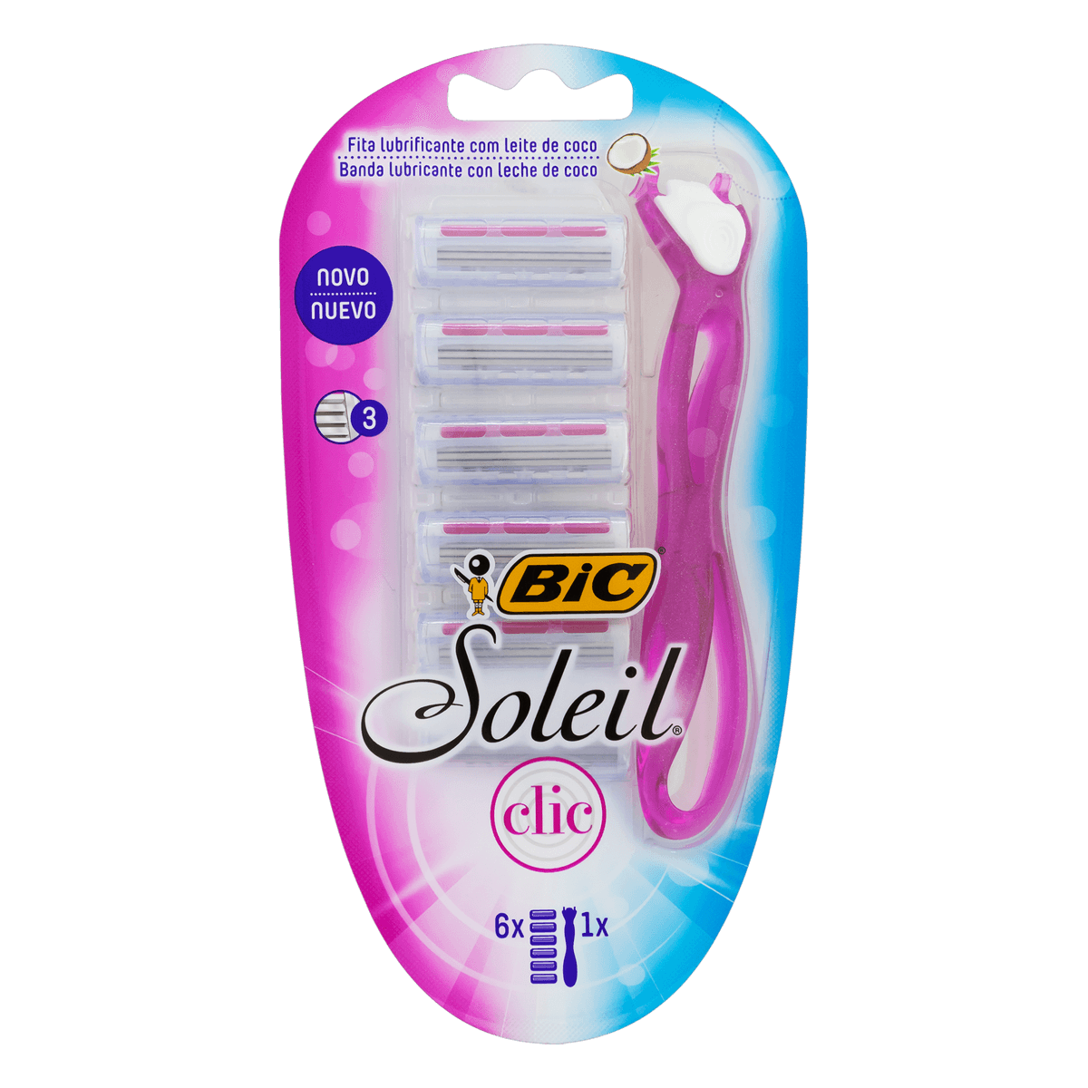 AP DE BARB BIC SOLEIL CLIC C/ 6CARTUCHOS