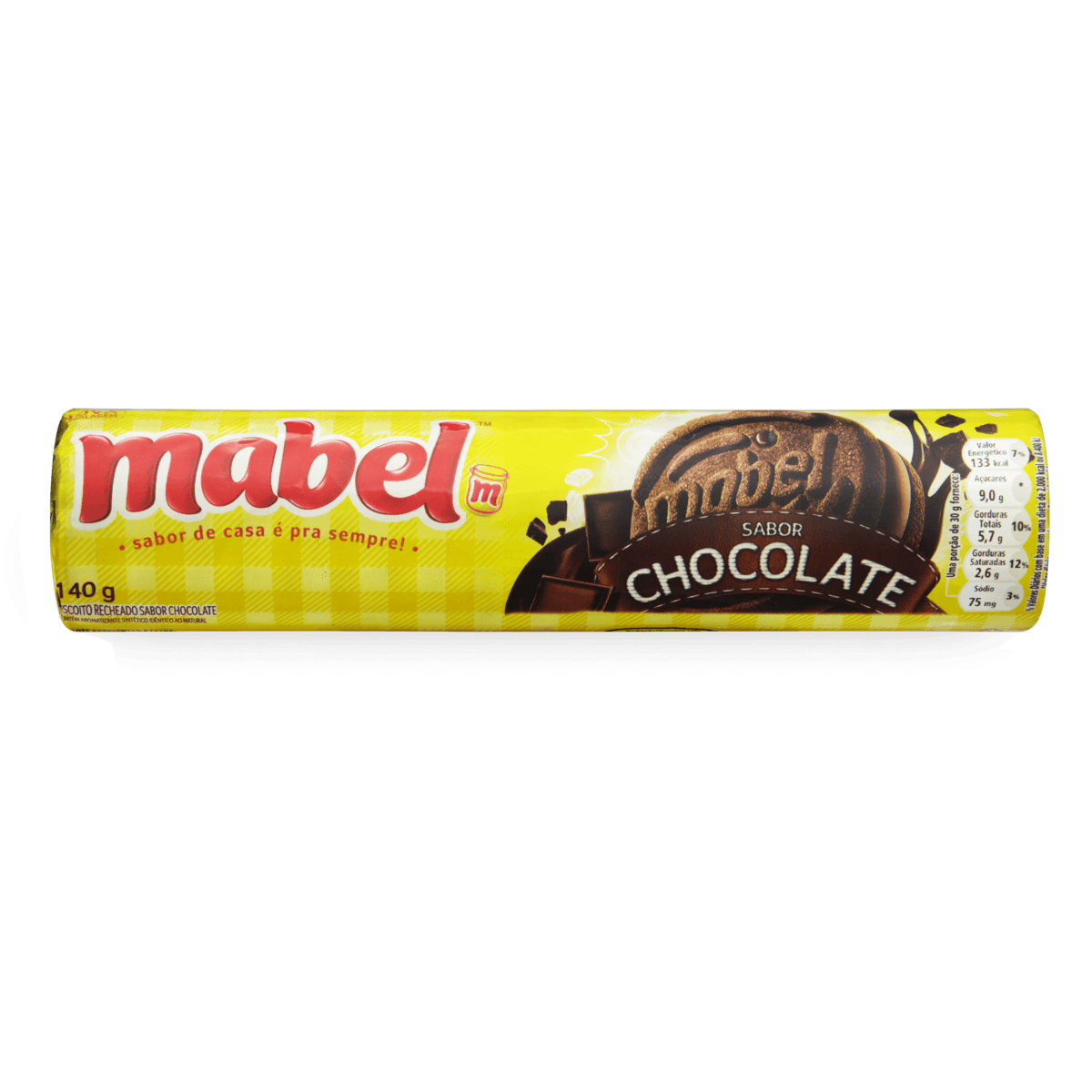 BISC MABEL RECHEIO DE CHOC 140G 