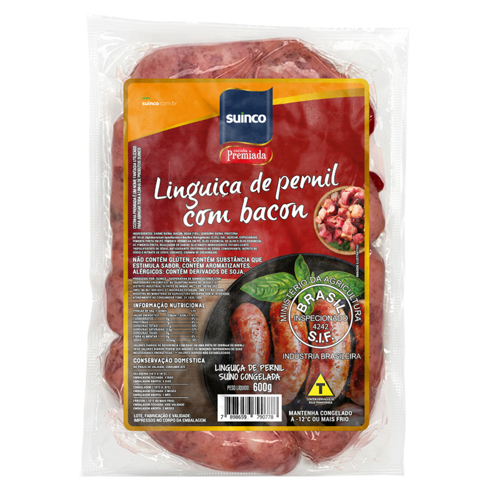 LING DE PERNIL BACON COZ PREMIADA 600G
