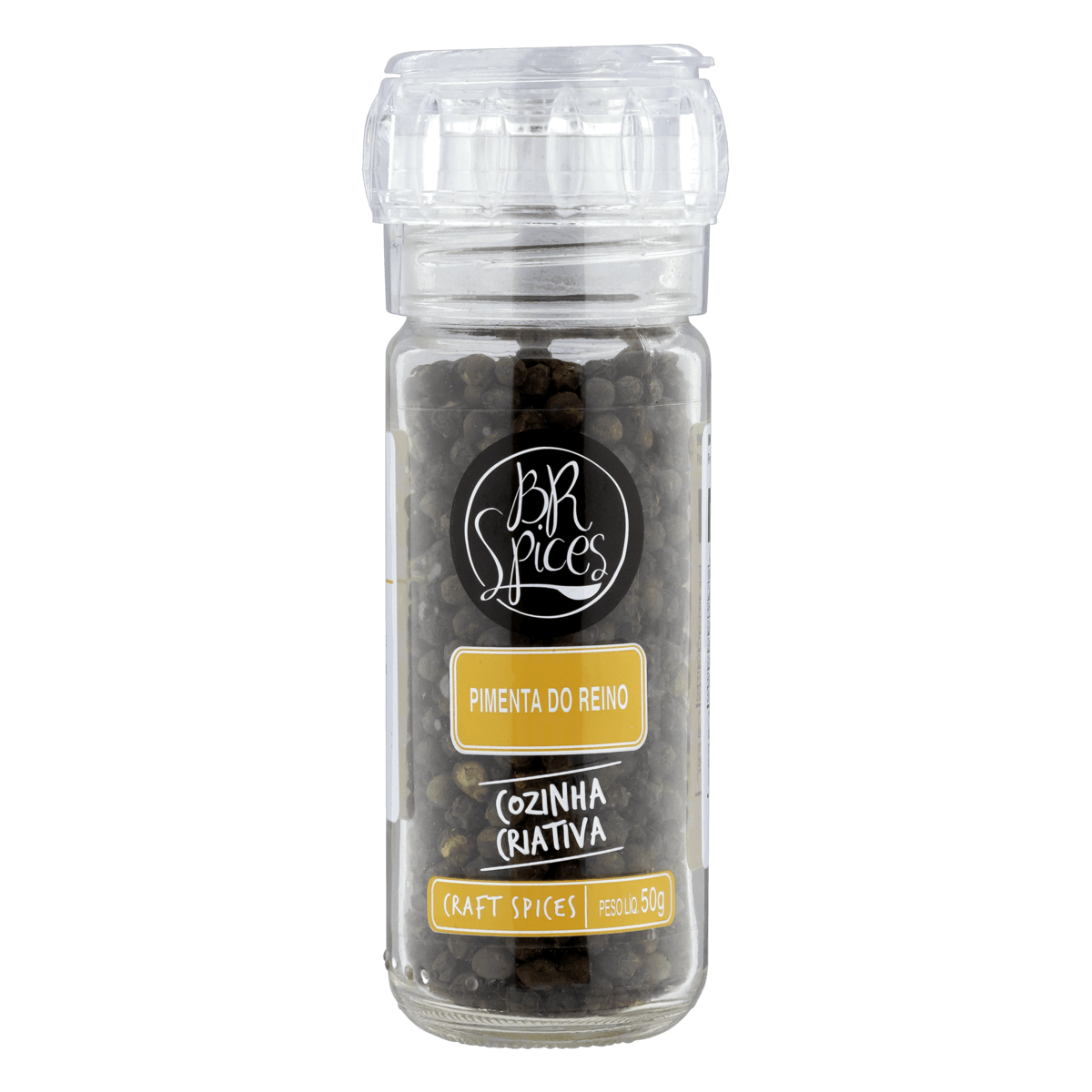 PIMENTA-DO-REINO COM MOEDOR BR SPICES GOURMET VIDRO 50G