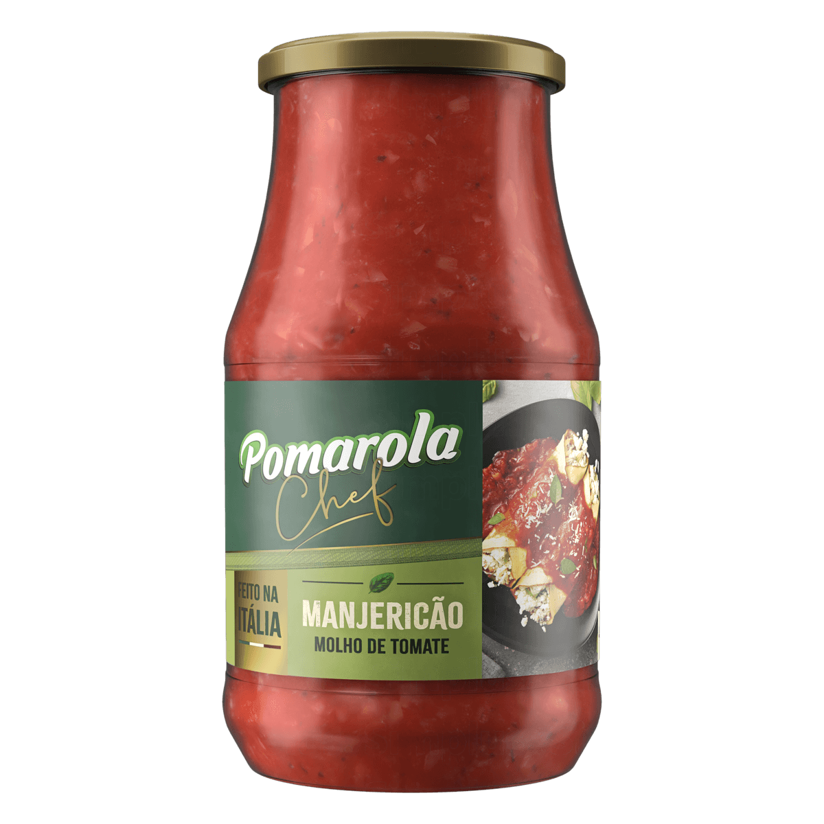 MOLHO TOM POMAROLA VD 420G MANJERICAO