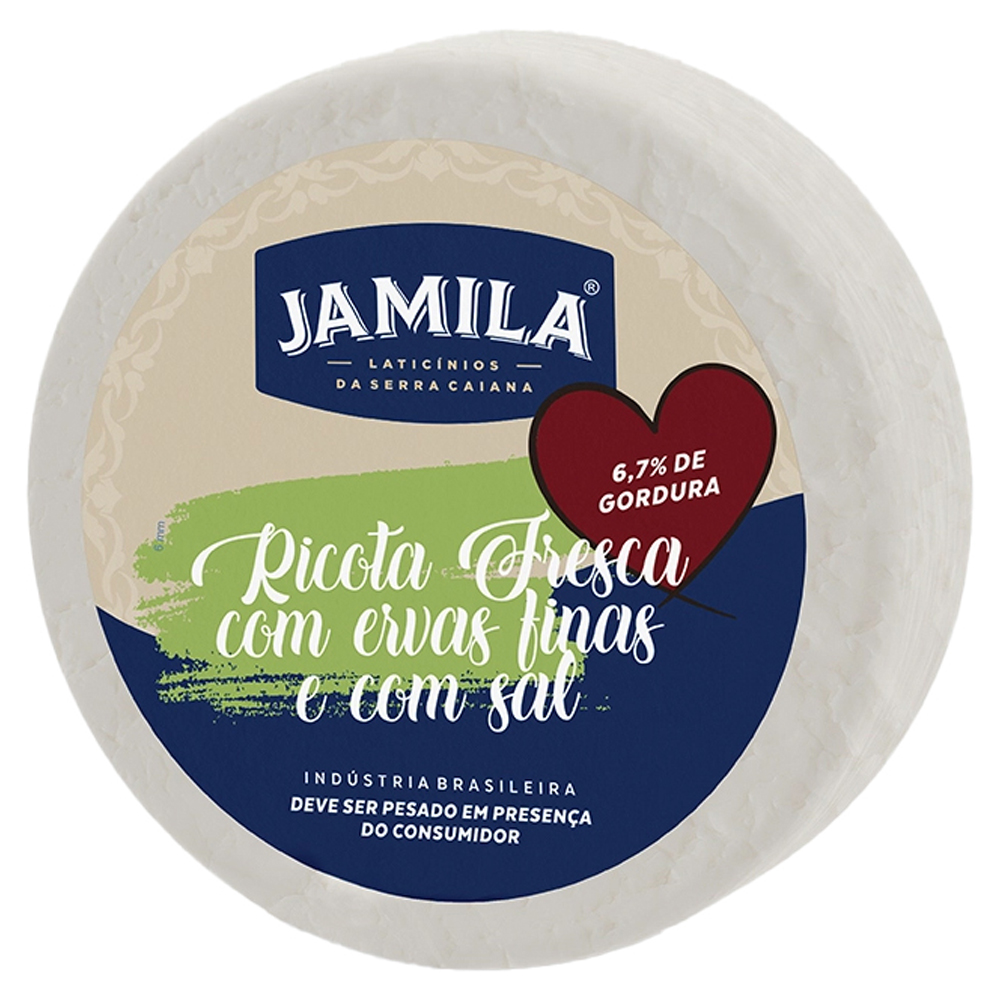 RICOTA FRESCA JAMILA C/ERVAS FINA KG