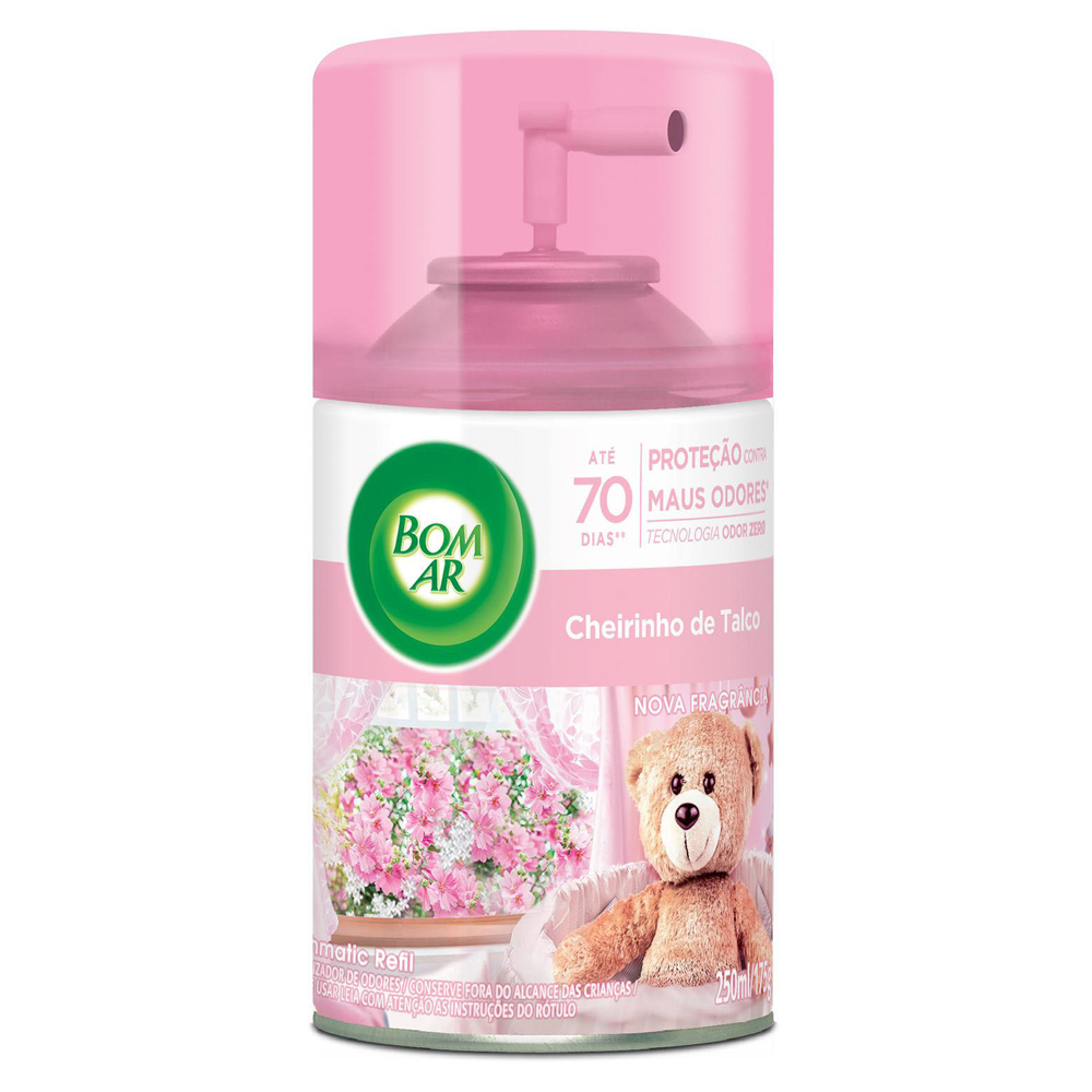 BOM AR FRESHMATIC 250ML RF CHEIRO TALCO