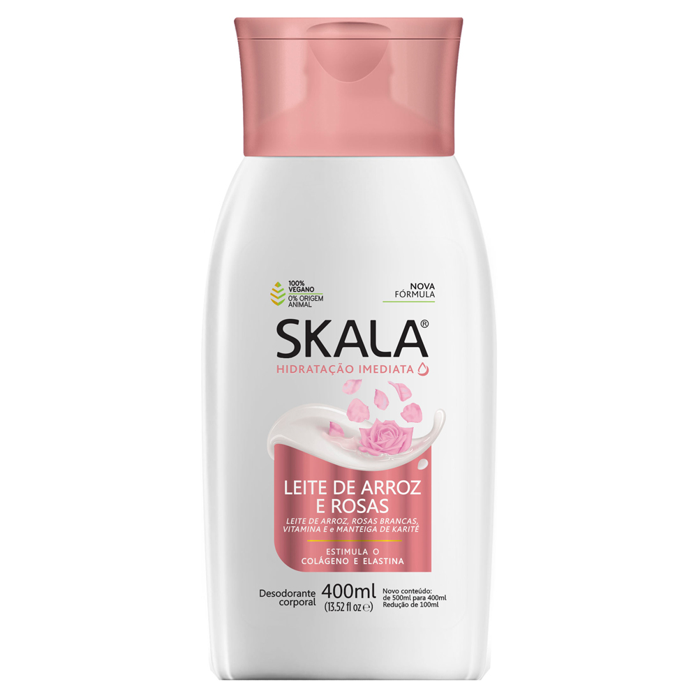 CR HIDR SKALA 400ML LEITE ARROZ E ROSAS