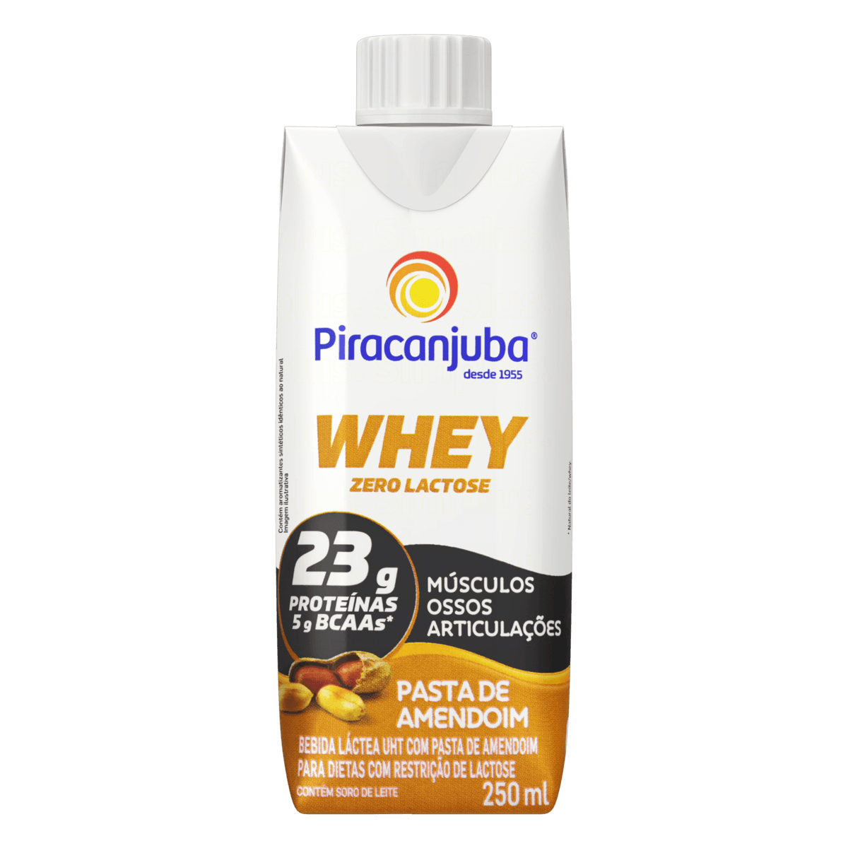 BEBIDA LÁCTEA PIRACANJUBA WHEY 23 PASTA DE AMENDOIM 250ML