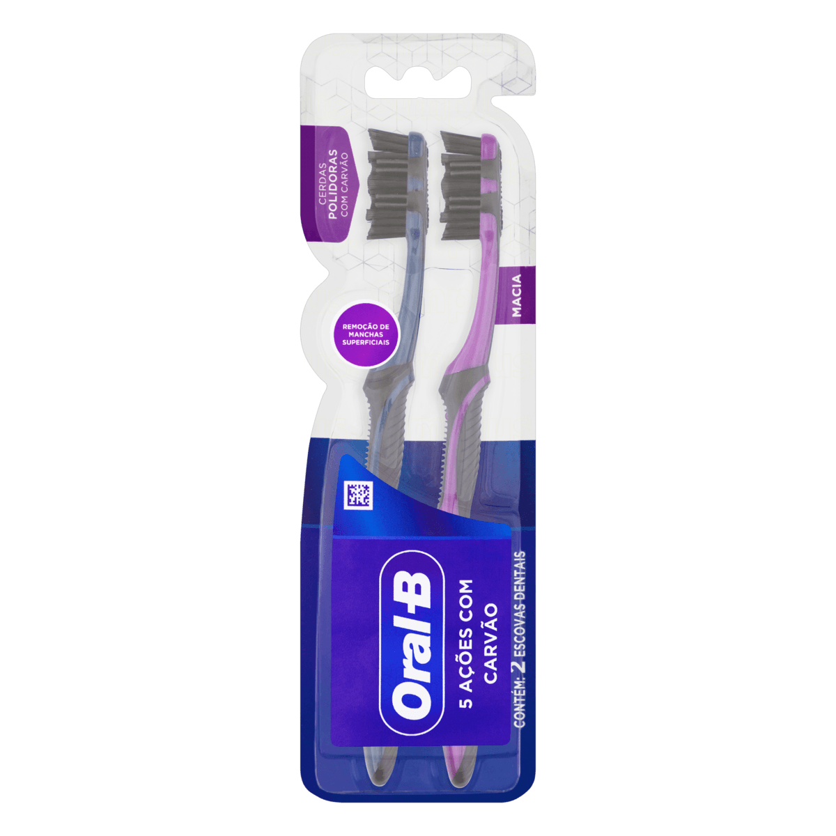 ESC DENT ORAL B MACIA 2UN 5AC CARVAO