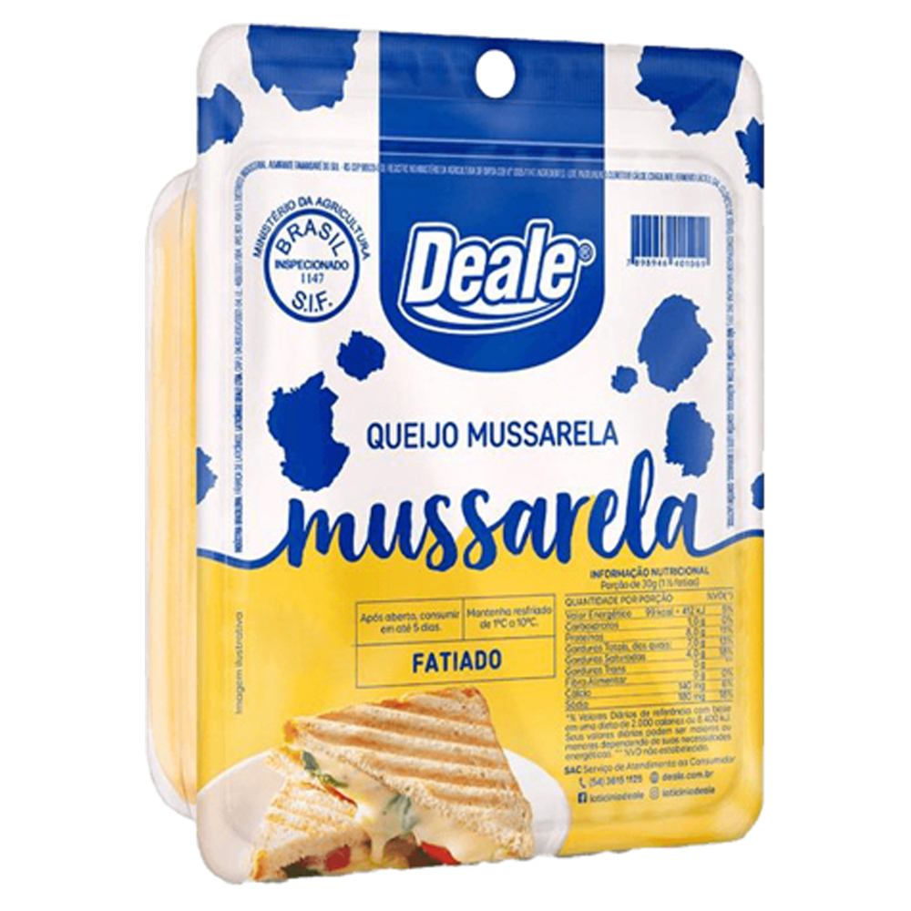 QUEIJO MUSSARELA FAT DEALE 400GR