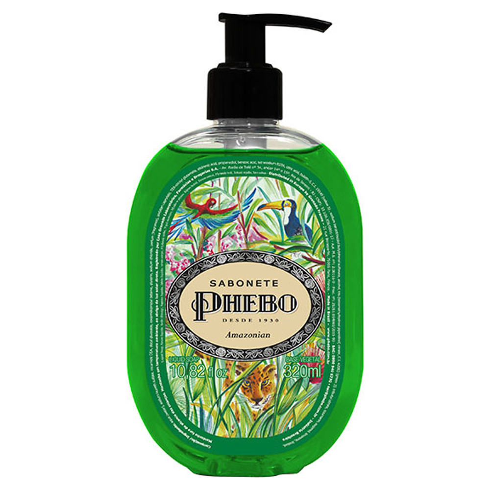 SABONETE LÍQUIDO AMAZONIAN PHEBO FRASCO 320ML