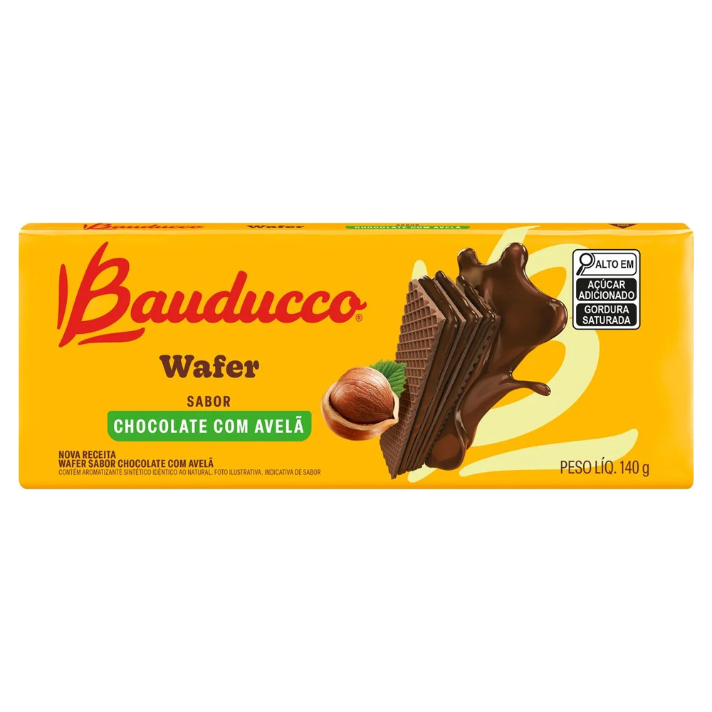 BISC BAUDUCCO WAFER 140G CHOC AVELA