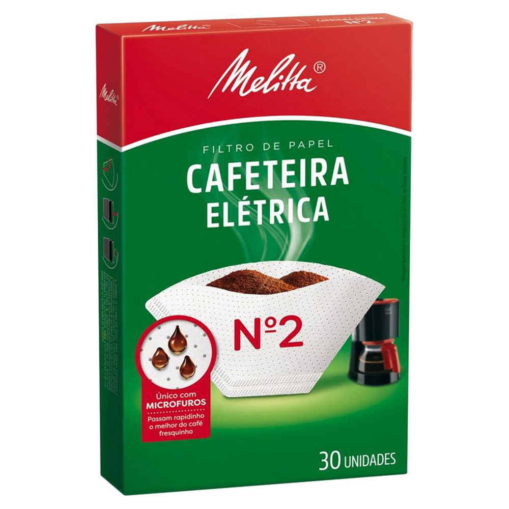 FILTRO PAPEL MELITTA CAFET ELETR 02 30UN