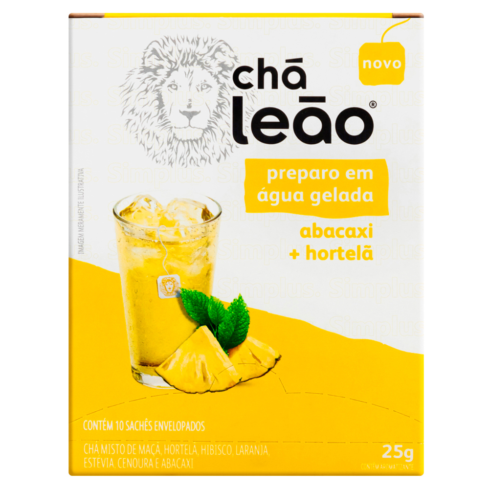 CHA LEAO COLD BREW 10UN ABACAXI+HORTELA