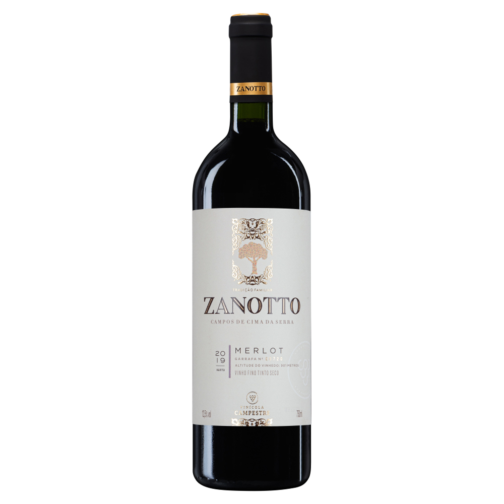 VINHO ZANOTTO MERLOT 750ML