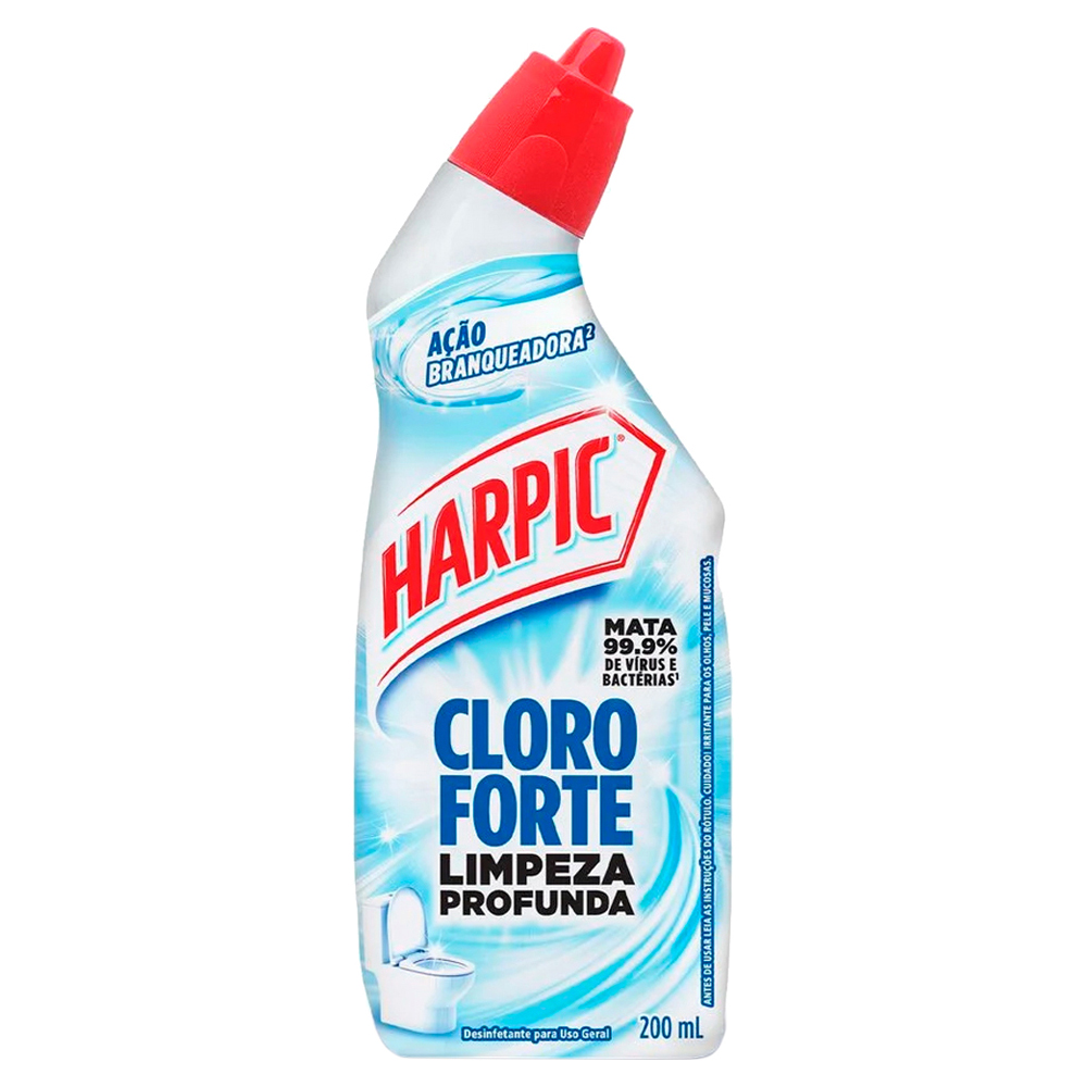 DESINF LIQ HARPIC 200ML CLORO FORTE