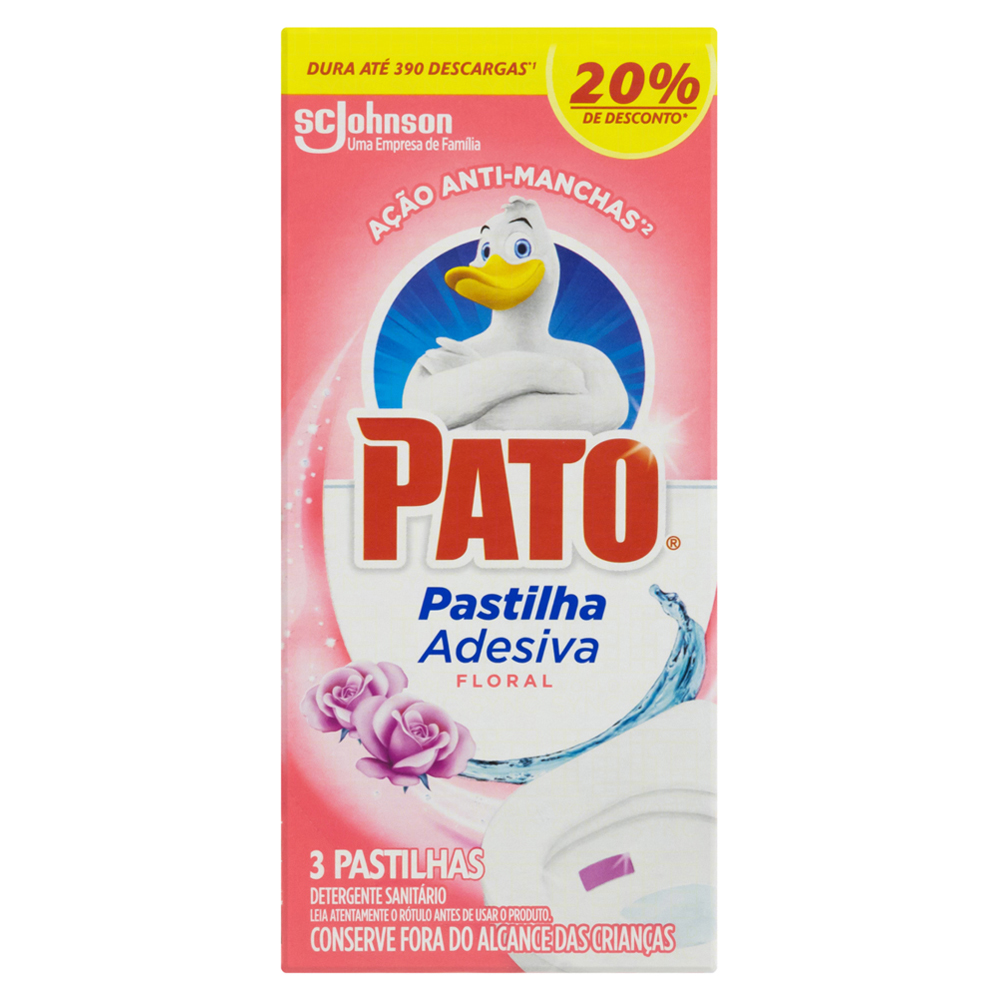 PASTILHA ADESIVA PATO FLORAL 20%DES 03UN