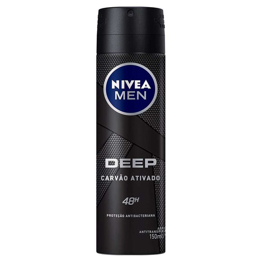 DESOD NIVEA AER 150ML MEN DEEP CARVAO