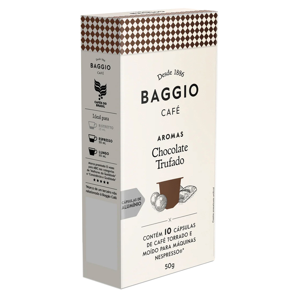 CAPS CAFE BAGGIO AROM CHOC TRUF 10UN