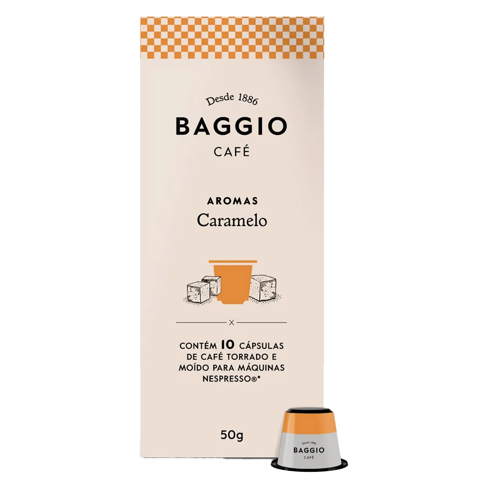 CAPS CAFE BAGGIO AROM CARAMELO 10UN