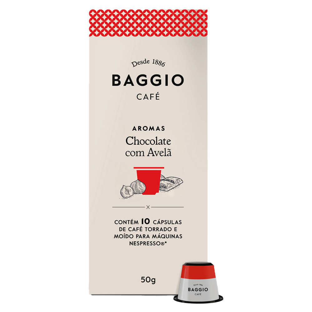 CAPS CAFE BAGGIO AROM CHOC AVEL 10UN
