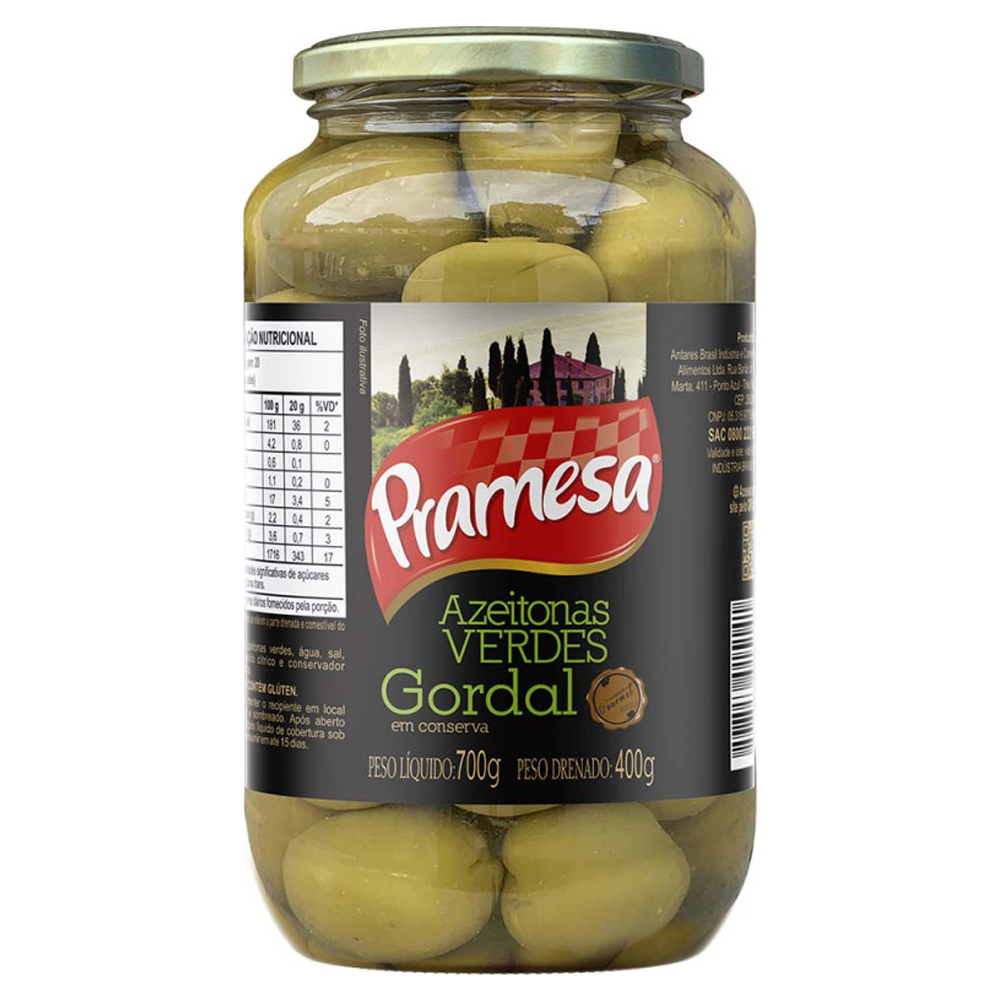 AZEITONA VD GORDAL PRAMESA 400G