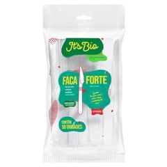 FACA STRAWPLAST FORTE BIO BRANCA 50UN