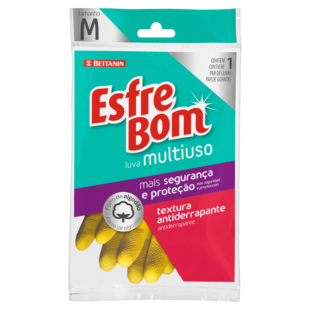 LUVA DOMEST ESFREBOM VERSATIL M