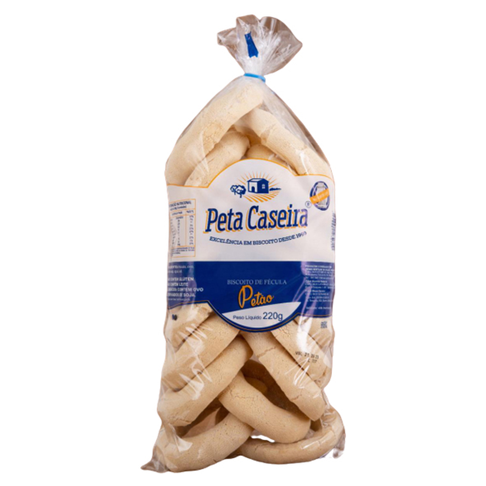 BISC DE POLVILHO DOCE PETA CASEIRA 220G PETAO