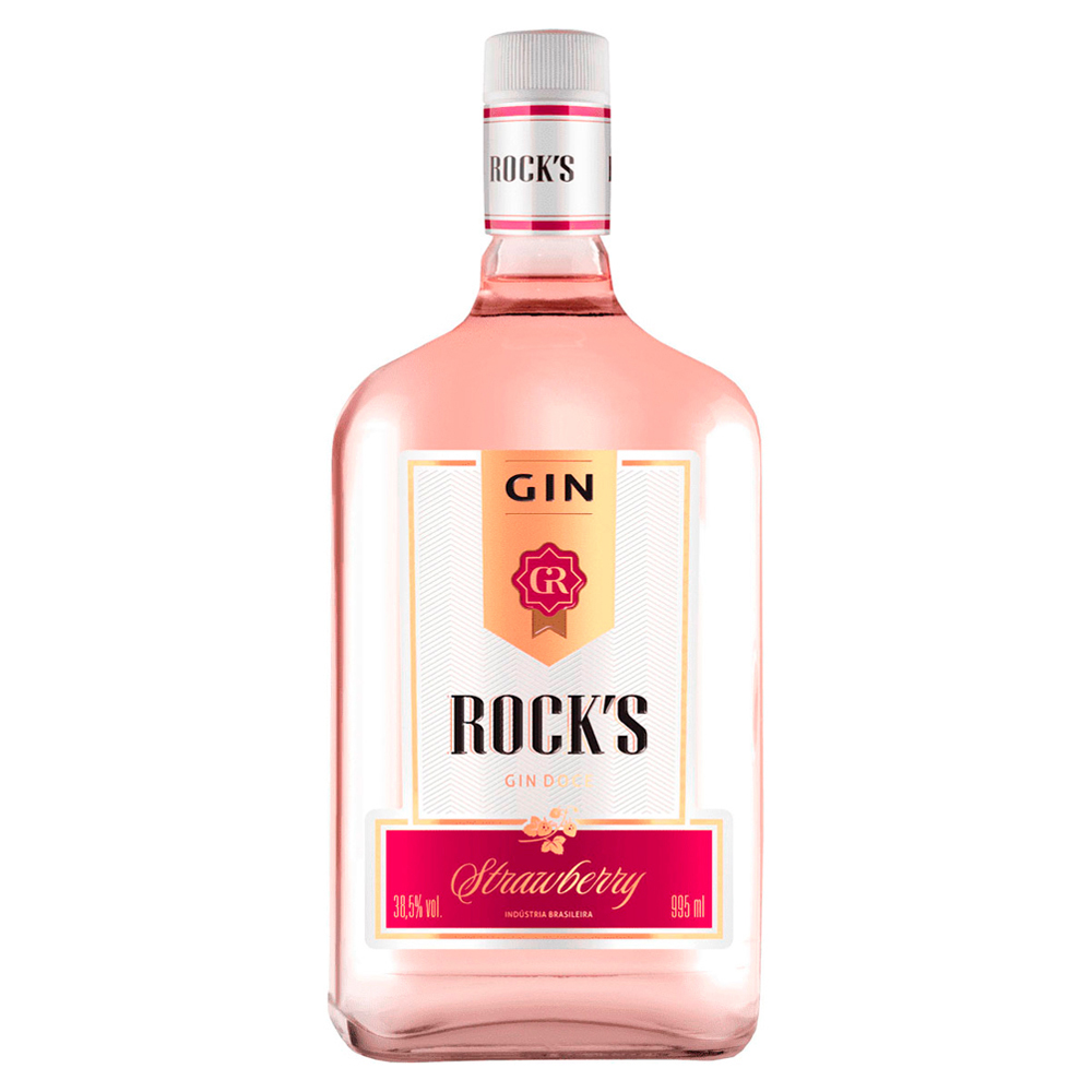 GIN BRA ROCKS STRAWBERRY 1L