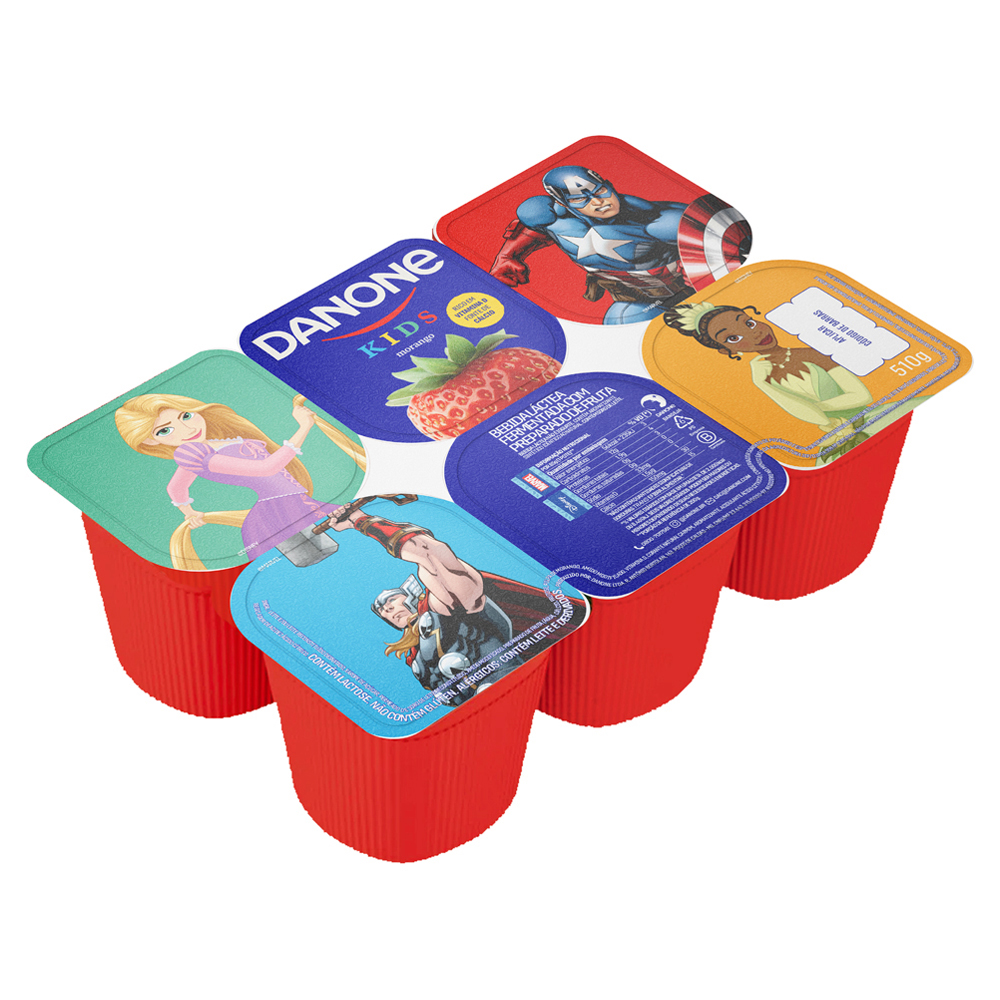BEB LAC FERM DANONE 510G KIDS MORANGO