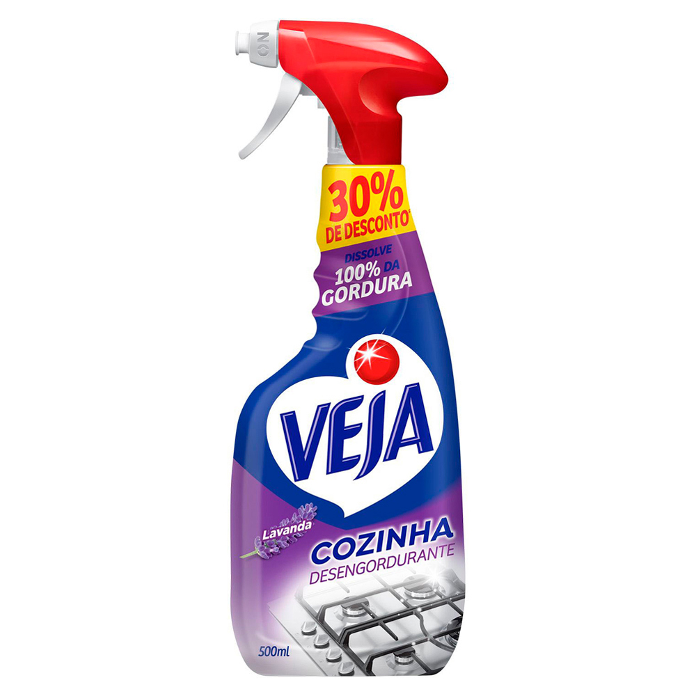 LIMP VEJA COZINHA 500ML GAT PROM LAVANDA