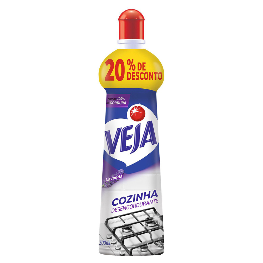 LIMP VEJA COZINHA 500ML SQZ PROM LAVANDA