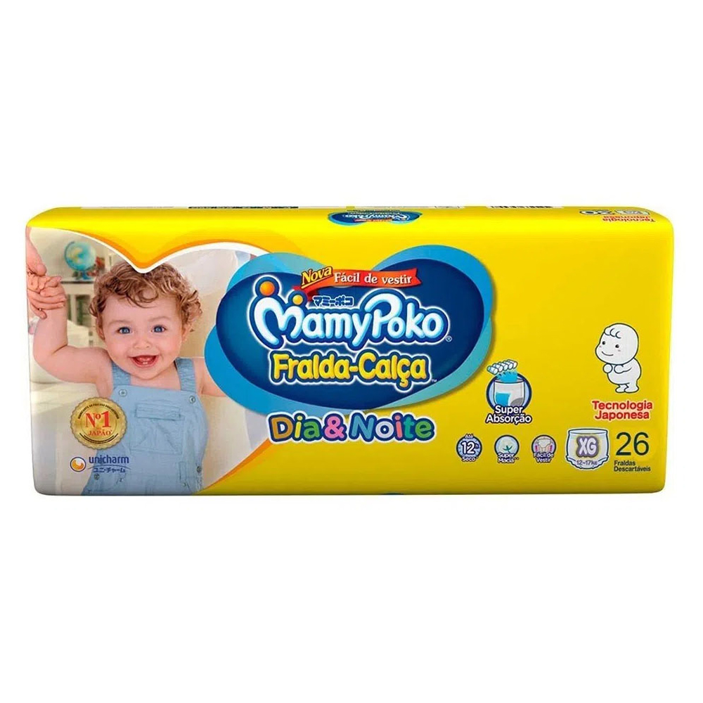FRALDA MAMYPOKO JUMBO DN  XG 26UN