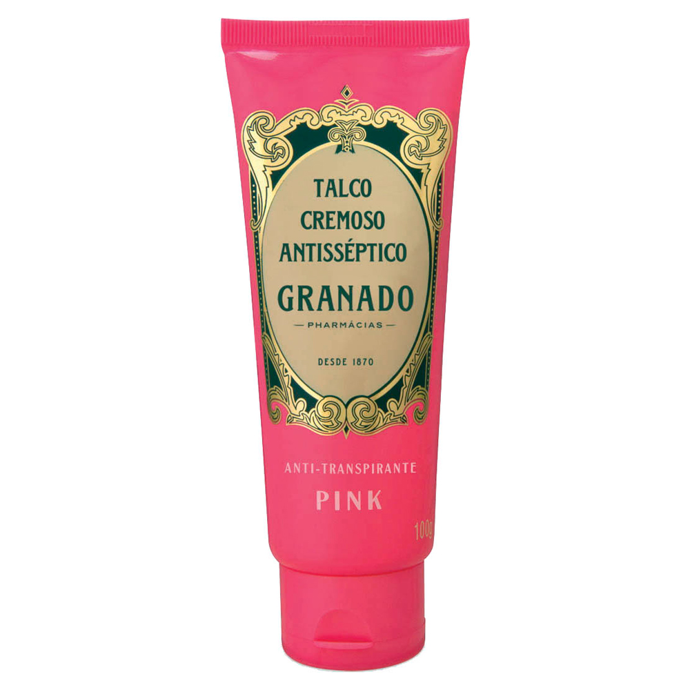 TALCO CREMOSO ANTISSÉPTICO GRANADO PINK BISNAGA 100G