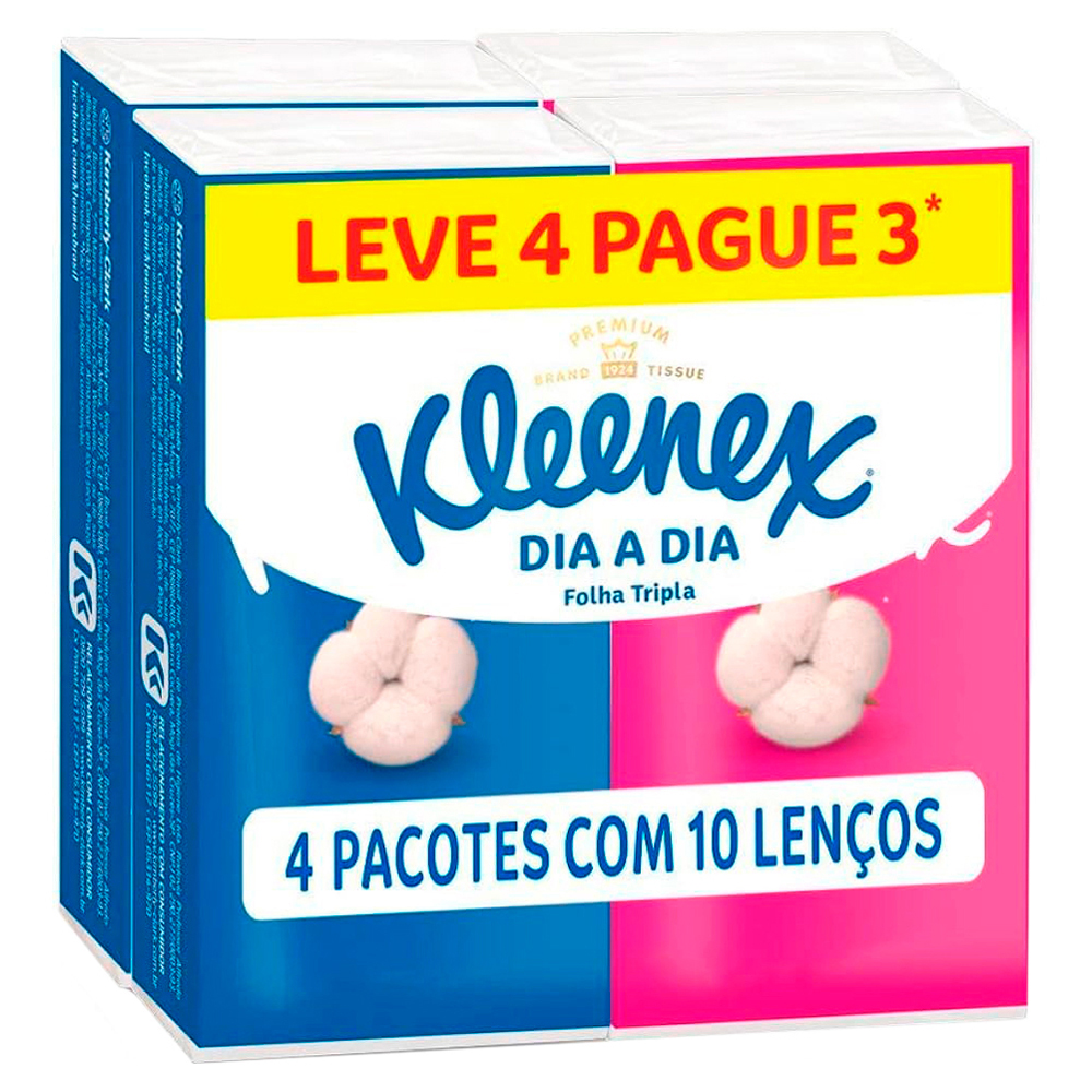 LENCO DE PAPEL KLEENEX BOLSO ORG L4P3