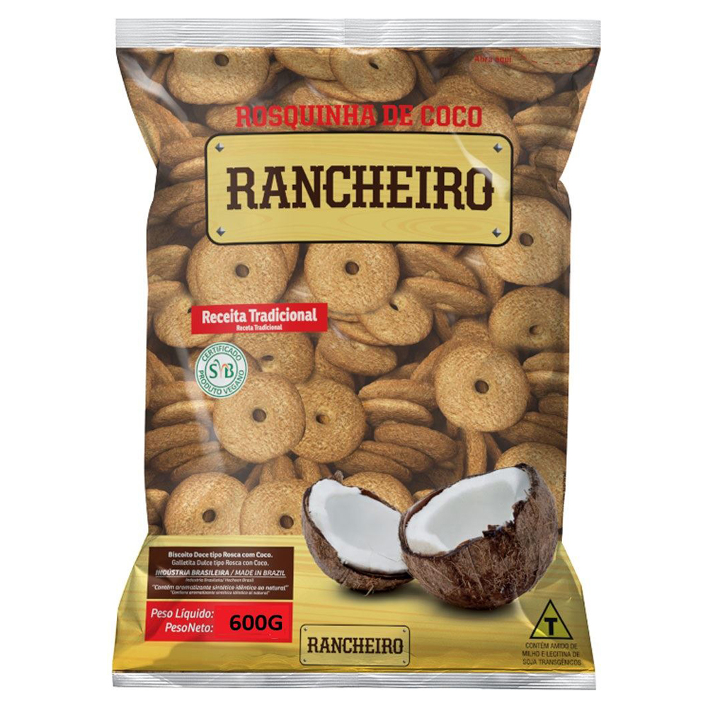 BISC RANCHEIRO ROSCA COCO 600G
