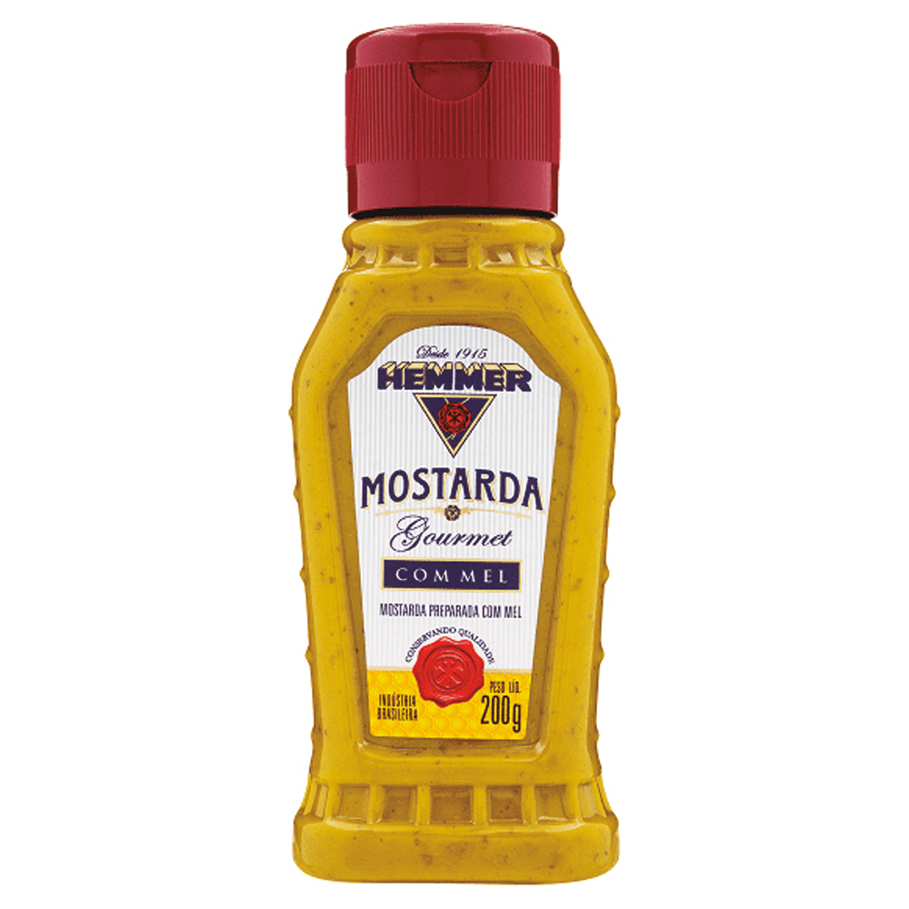 MOSTARDA HEMMER C/MEL GOURMET SQZ 200G