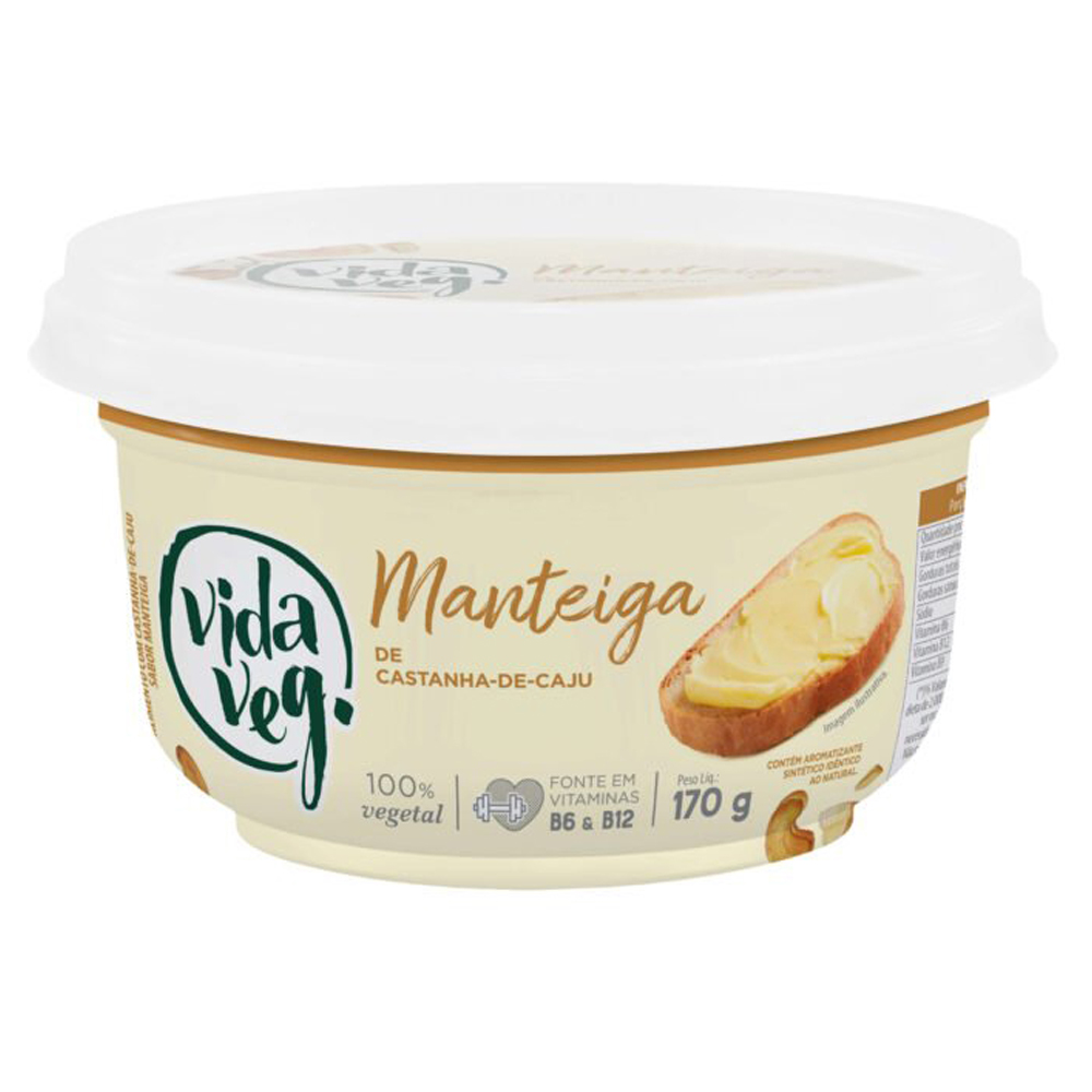 MANTEIGA DE CASTANHA-DE-CAJU VIDA VEG POTE 170G