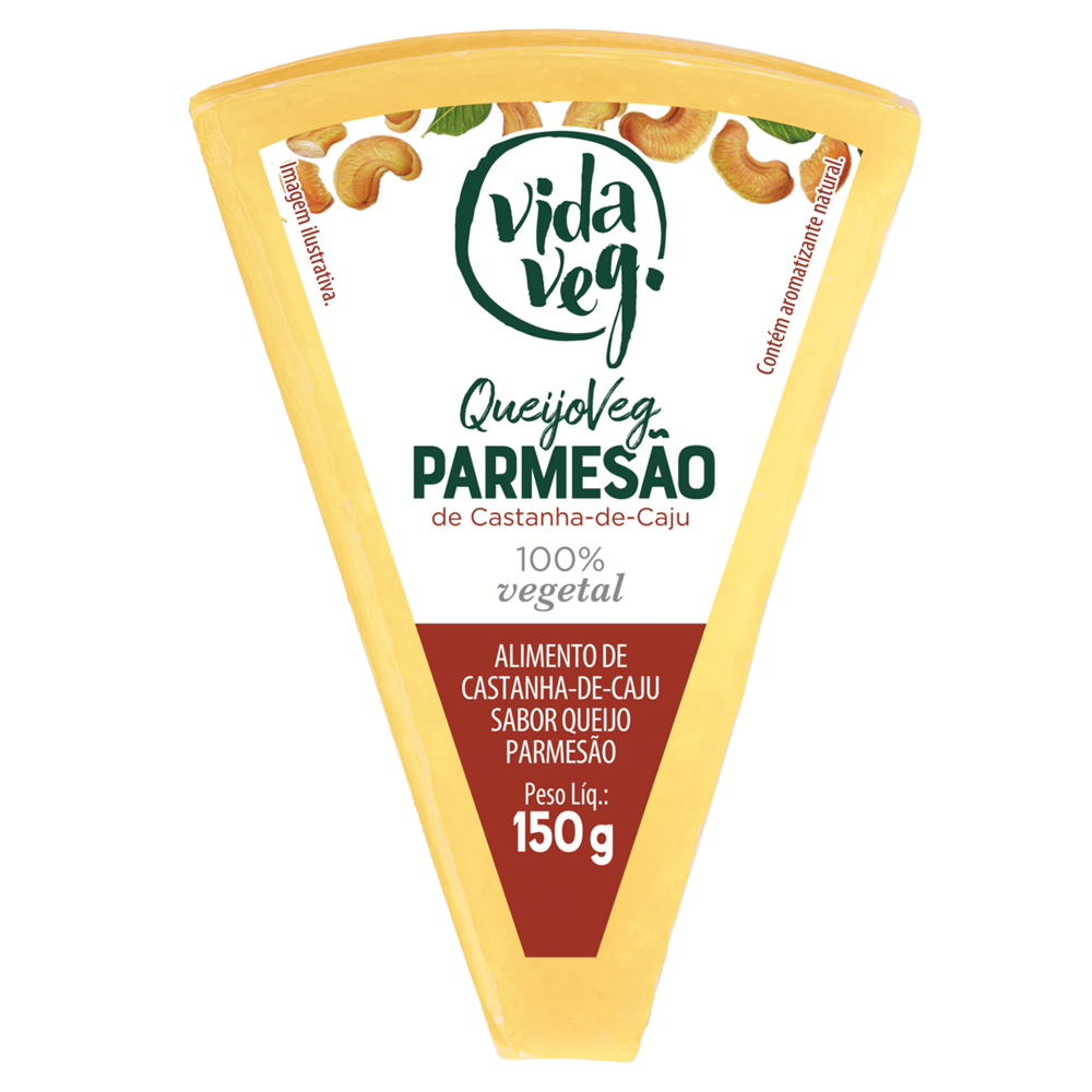 QUEIJO PARMESÃO CASTANHA DE CAJU VEGETAL VIDA VEG 150G
