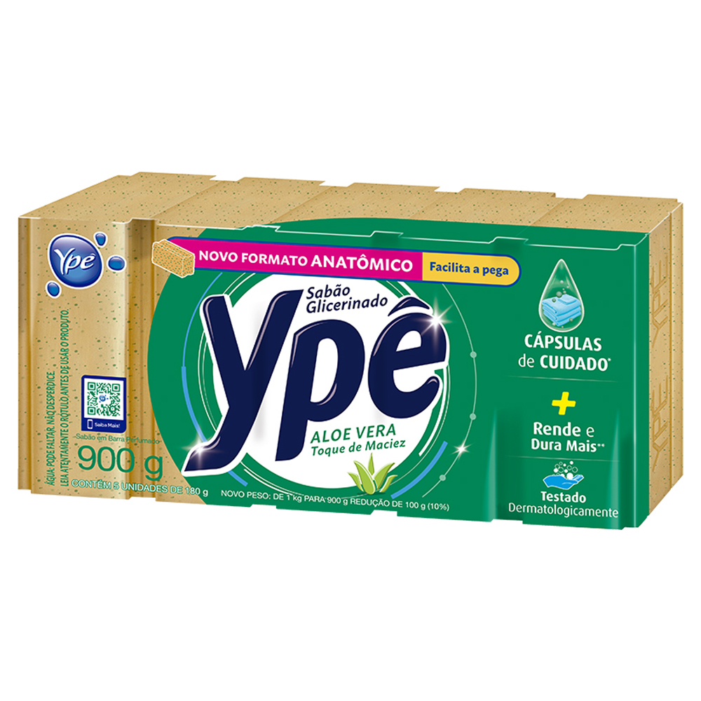 SABAO EM BARRA YPE ALOE VERA PE 5X160G
