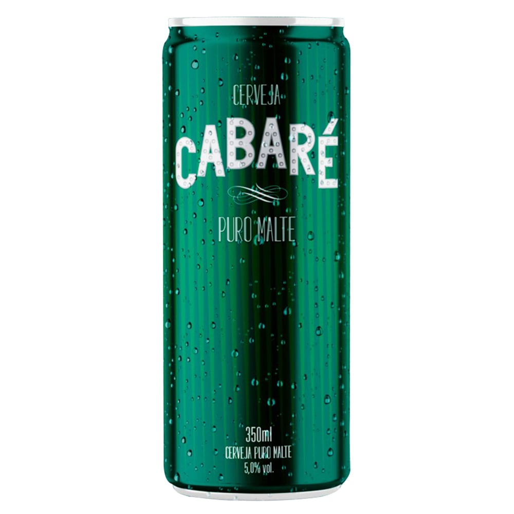 CERVEJA PURO MALTE CABARÉ LATA 350ML