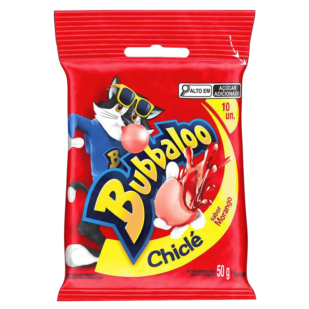 CHICLE BUBBALLO 50G MORANGO