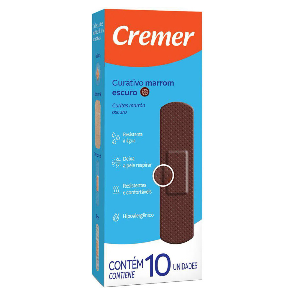 CURAT MARROM ESCURO CREMER 10UN