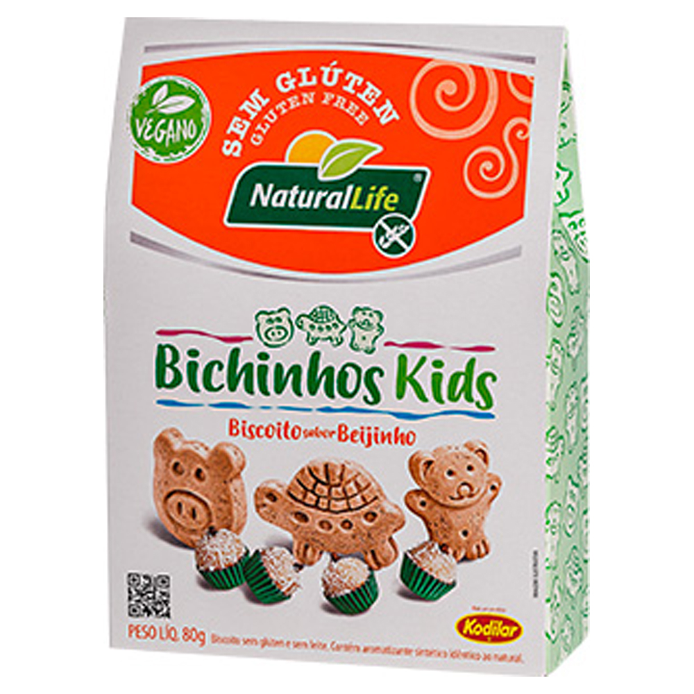 BISC BICHINHOS KIDS BEIJ VEG KODILAR 80G
