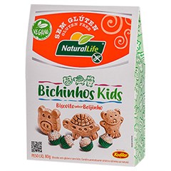 BISC BICHINHOS KIDS BEIJ VEG KODILAR 80G