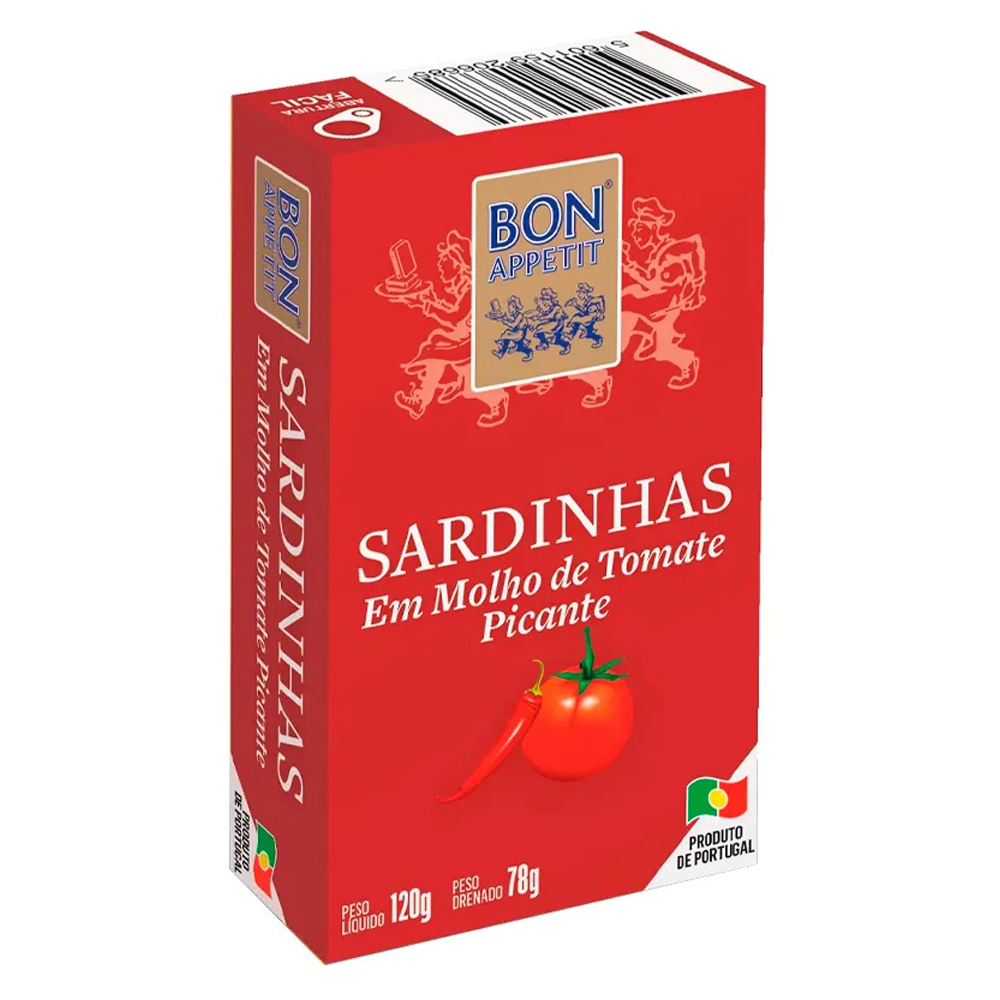 SARDINHA BON APPETIT MOLHO TOMATE 120G
